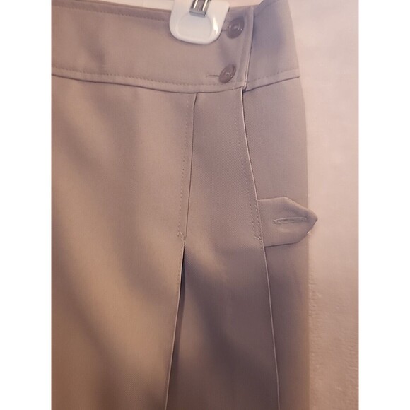 School Bells Girls Size 12 Beige Pleated Wrap Around Flare Uniform Skirt - Picture 2 of 8